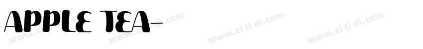 APPLE TEA字体转换